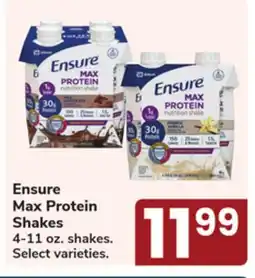 Jewel-Osco Ensure Max Protein Shakes offer