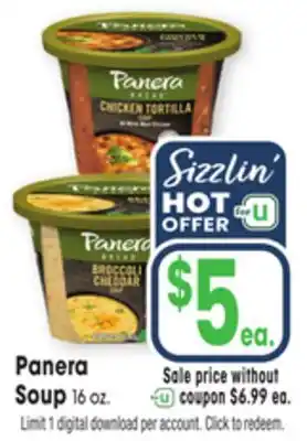 Jewel-Osco Panera Soup offer