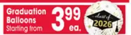 Jewel-Osco Graduation Balloons offer