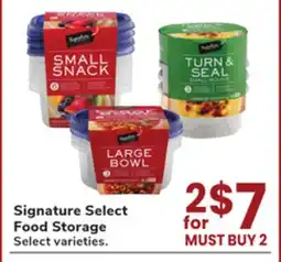 Jewel-Osco Signature Select Food Storage offer