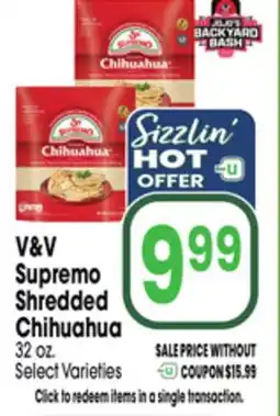 Jewel-Osco V&V Supremo Shredded Chihuahua offer