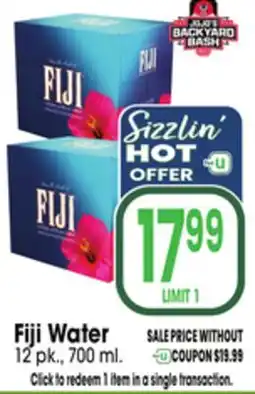 Jewel-Osco Fiji Water offer