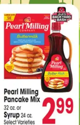 Jewel-Osco Pearl Milling Pancake Mix 32 oz. or Syrup 24 oz offer