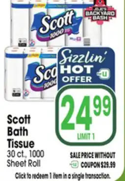 Jewel-Osco Scott Bath Tissue offer