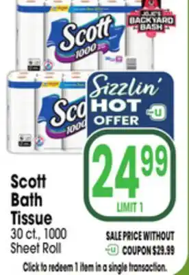 Jewel-Osco Scott Bath Tissue offer