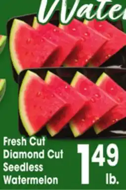 Jewel-Osco Fresh Cut Diamond Cut Seedless Watermelon offer