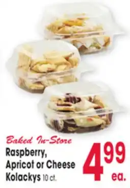 Jewel-Osco Raspberry, Apricot or Cheese Kolackys offer
