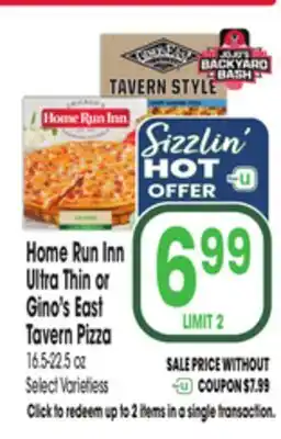Jewel-Osco Home Run Inn Ultra Thin or Gino's East Tavern Pizza offer