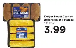 Food 4 Less Kroger Sweet Corn or Baker Russet Potatoes offer