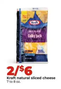 Hy-Vee Kraft Natural Sliced Cheese offer