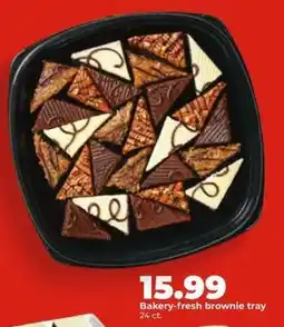 Hy-Vee Bakery fresh brownie tray offer