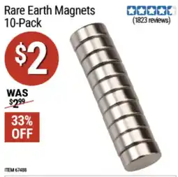 Harbor Freight Tools Rare Earth Magnets offer