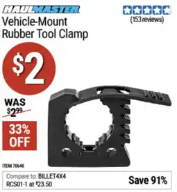 Harbor Freight Tools Haulmaster. Vehicle-Mount Rubber Tool Clamp offer