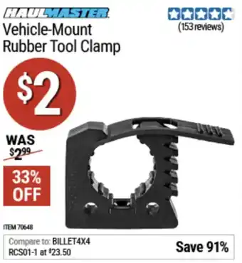 Haulmaster. Vehicle-Mount Rubber Tool Clamp