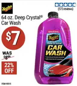 Harbor Freight Tools Megulars Car Wash offer