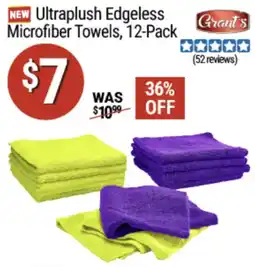 Harbor Freight Tools Grant's Ultraplush Edgeless Microfiber Towels offer