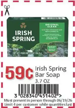 General Discount Irish Spring Bar Soap offer