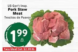 Rio Valley Market US Gov't Insp. Pork Stew Meat offer