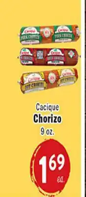 Rio Valley Market Cacique Chorizo offer