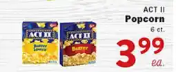 Rio Valley Market ACT II Popcorn offer