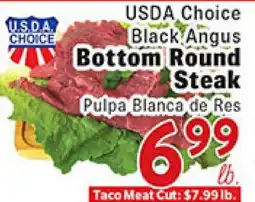 Rio Valley Market USDA Choice Black Angus Bottom Round Steak offer