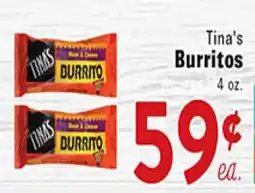 Rio Valley Market Tina's Burritos offer
