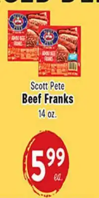 Rio Valley Market Scott Pete Beef Franks offer