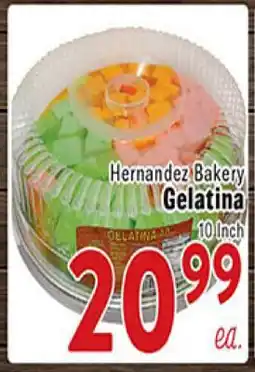 Rio Valley Market Hernandez Bakery Gelatina offer