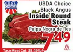 Rio Valley Market USDA Choice Black Angus Inside Round Steak offer