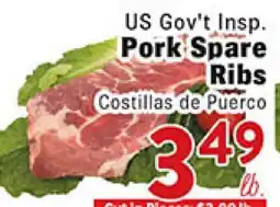 Rio Valley Market US Gov't Insp. Pork Spare Ribs offer