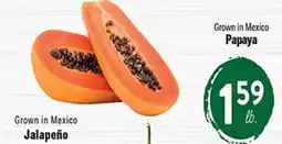 Rio Valley Market Papaya, Jalapeño offer