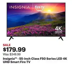 Best Buy Insignia - 55-inch Class F50 Series LED 4K UHD Smart Fire TV offer