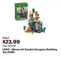 Best Buy LEGO - Minecraft Zombie Dungeon Building Toy 21587 offer
