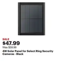Best Buy 4W Solar Panel for Select Ring Security Cameras - Black offer