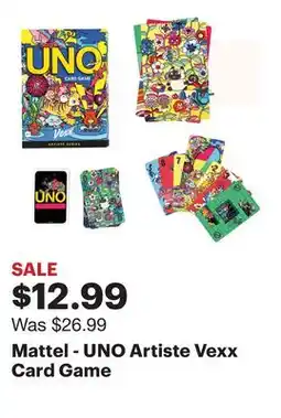 Best Buy Mattel - UNO Artiste Vexx Card Game offer
