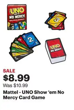 Best Buy Mattel - UNO Show 'em No Mercy Card Game offer