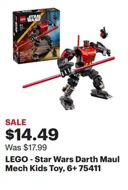 Best Buy LEGO - Star Wars Darth Maul Mech Kids Toy, 6+ 75411 offer