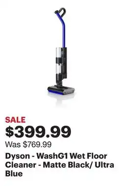 Best Buy Dyson - WashG1 Wet Floor Cleaner - Matte Black/ Ultra Blue offer