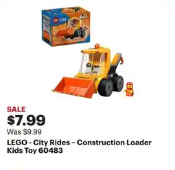 Best Buy LEGO - City Rides – Construction Loader Kids Toy 60483 offer