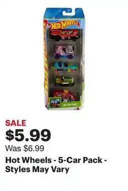Best Buy Hot Wheels - 5-Car Pack - Styles May Vary offer