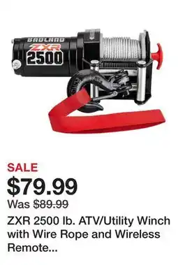 Harbor Freight Tools ZXR 2500 lb. ATV/Utility Winch with Wire Rope and Wireless Remote Control offer