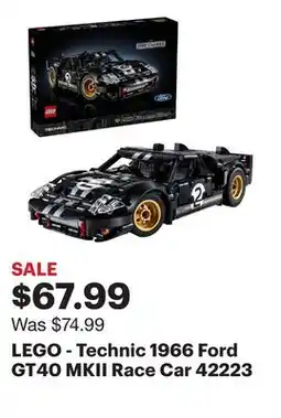 Best Buy LEGO - Technic 1966 Ford GT40 MKII Race Car 42223 offer