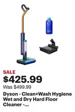 Best Buy Dyson - Clean+Wash Hygiene Wet and Dry Hard Floor Cleaner - Prussian Blue/Copper offer