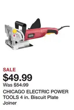 Harbor Freight Tools CHICAGO ELECTRIC POWER TOOLS 4 in. Biscuit Plate Joiner offer