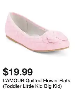 Marshalls L'AMOUR Quilted Flower Flats (Toddler Little Kid Big Kid) offer