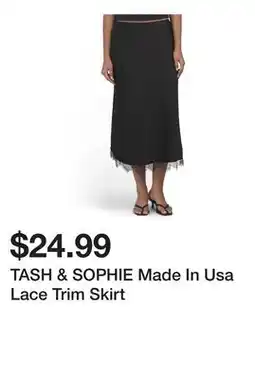 Marshalls TASH & SOPHIE Made In Usa Lace Trim Skirt offer