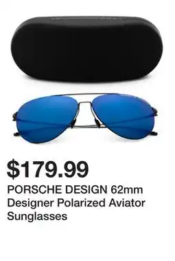 Marshalls PORSCHE DESIGN 62mm Designer Polarized Aviator Sunglasses offer