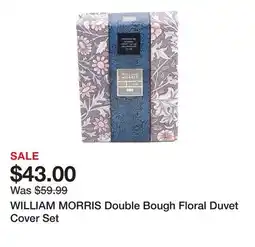 Marshalls WILLIAM MORRIS Double Bough Floral Duvet Cover Set offer