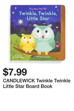 Marshalls CANDLEWICK Twinkle Twinkle Little Star Board Book offer