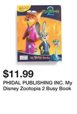 Marshalls PHIDAL PUBLISHING INC. My Disney Zootopia 2 Busy Book offer